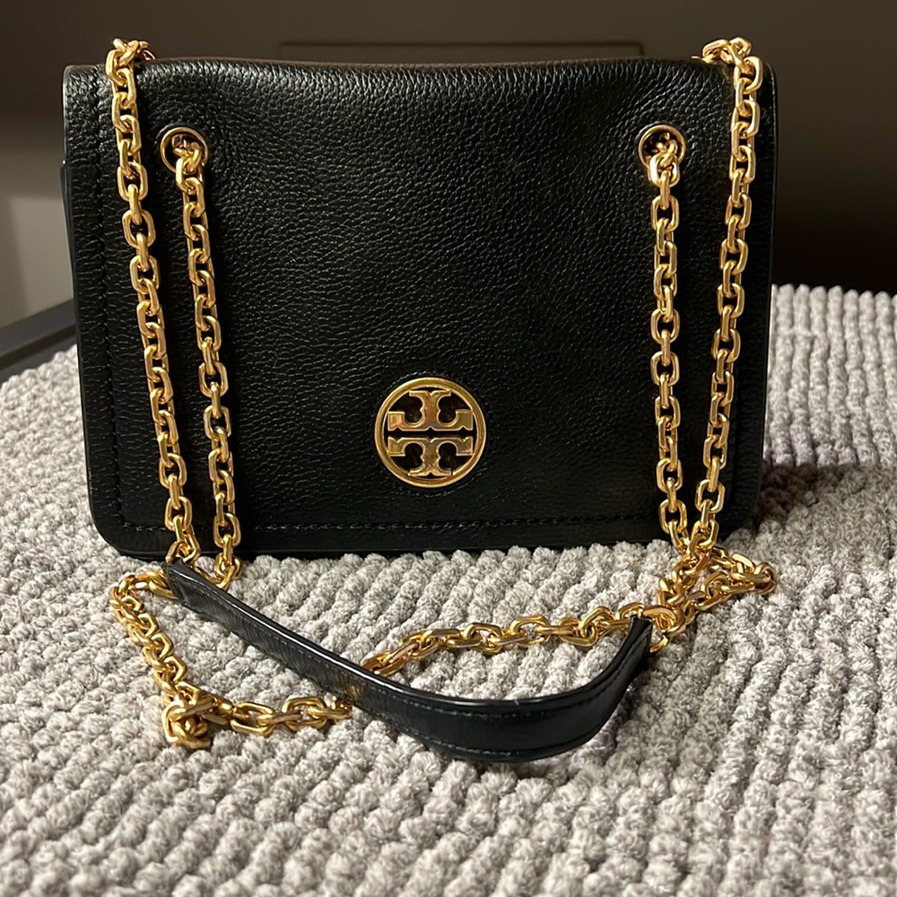 Tory Burch Carson Convertible Leather Crossbody Bag Gem